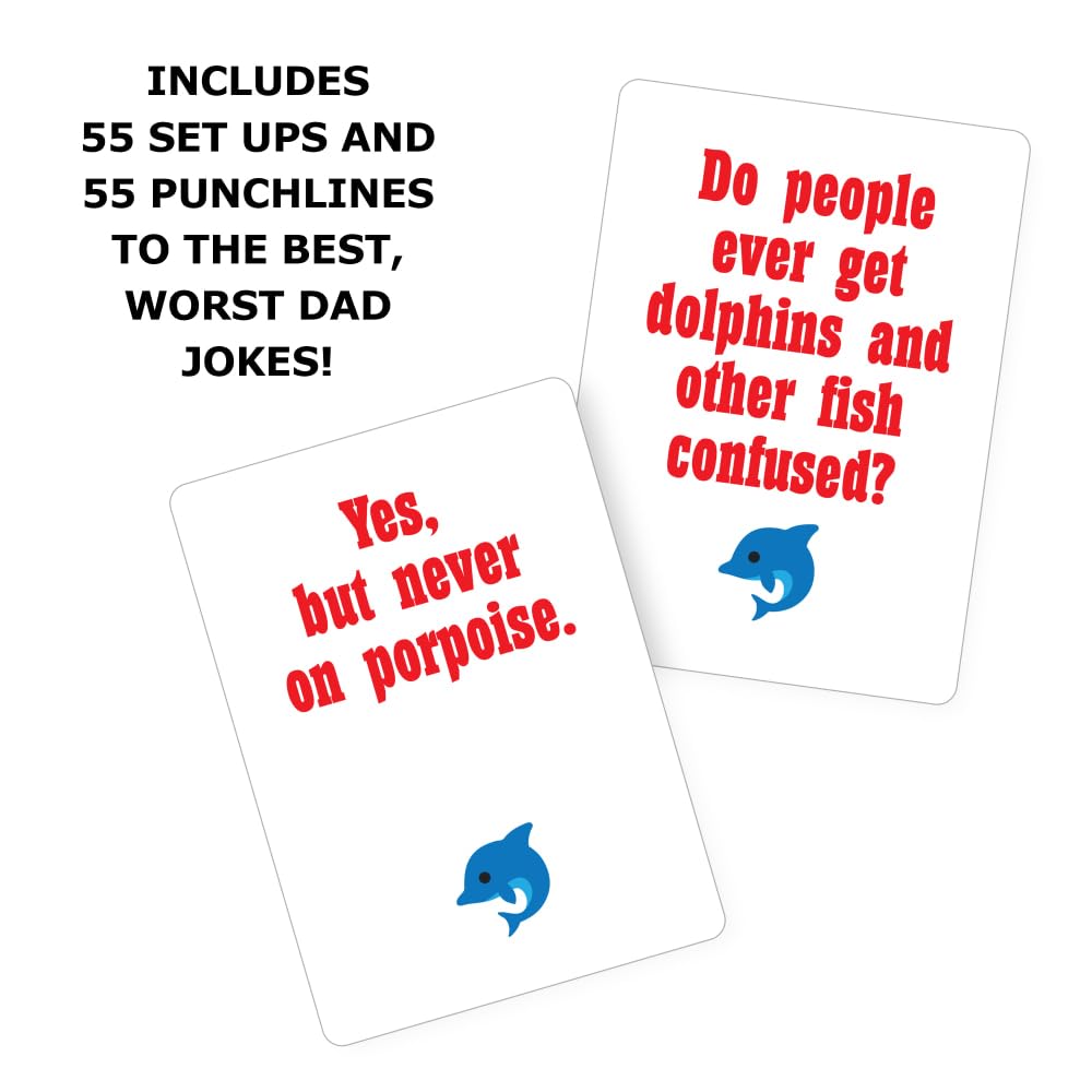 University Games, Bob Moog'S Dad Jokes Matching Card Game, Perfect For Game Night, For Ages 8 And Up, 2-6 Players