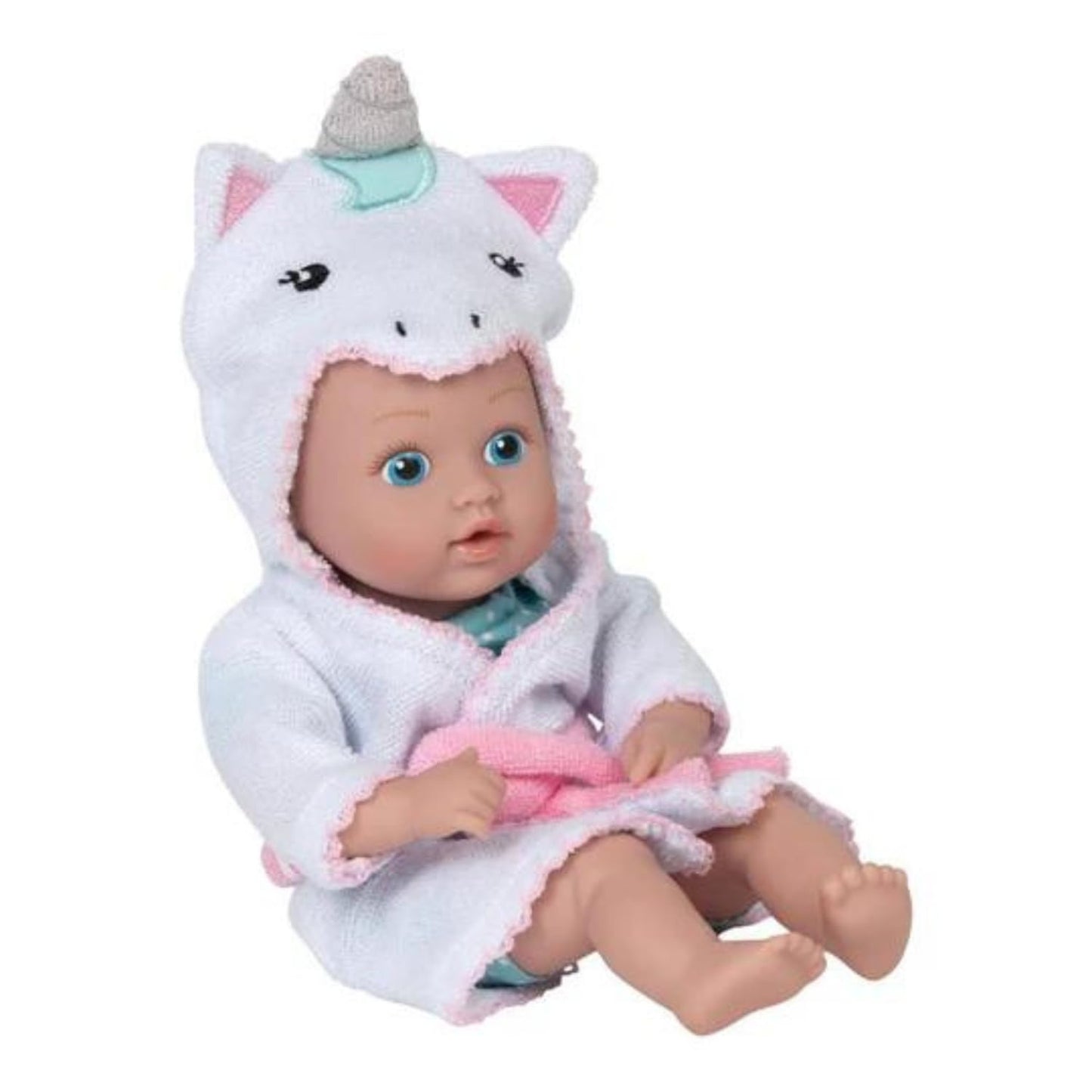 ADORA Bath Time Baby Tots Collection  8.5 Baby Doll and Clothes Set  Made with Fresh Powder Scent  Machine Washable and limited availability QuickDri Vinyl Body  Birthday Gift for Ages 1+ - Unicorn