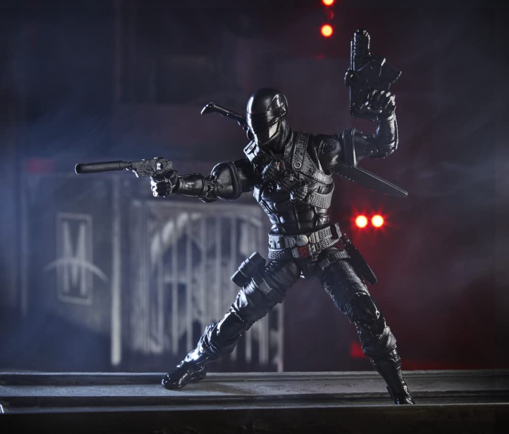 G.I. Joe Snake Eyes Action Figure 6-Inch Scale, Multicolor, Model E8490, Premium Collectible Toy with Accessories