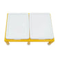 Children's Factory Mini Double Discovery Sensory Table, Medium Clear-Yellow Plastic, Model CF905-134, Toddler Sand & Water Activities