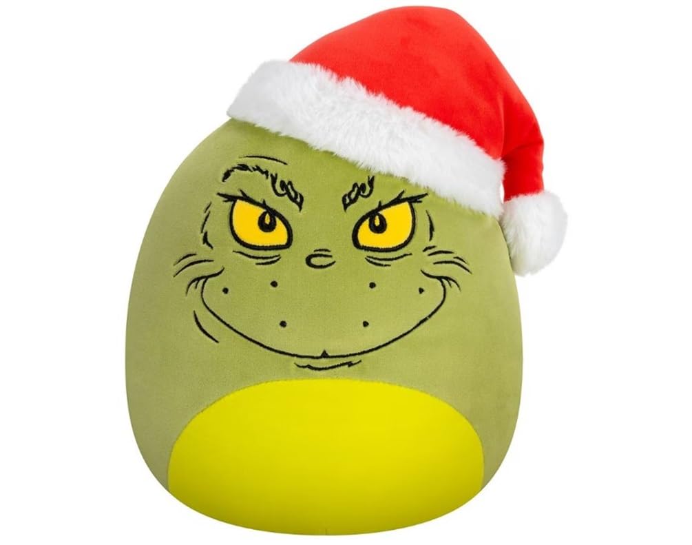 Squishmallows Official Green Grinch - Ultra Soft Stuffed Plush Toy (10 Inch Grinch)