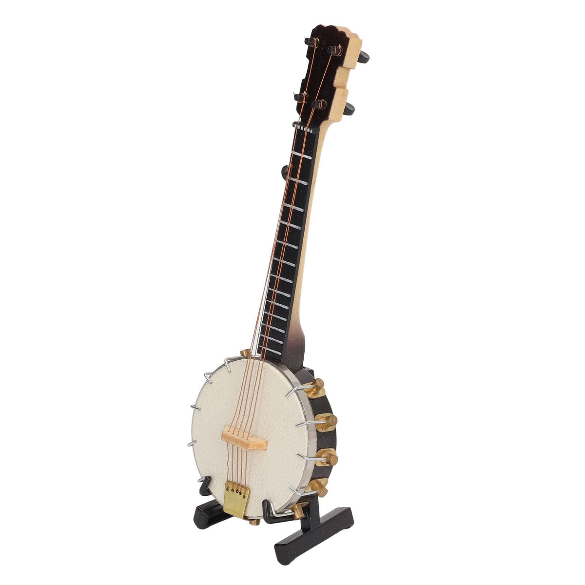 Miniature Banjo Model, Smoother Surfaces Multipurpose Mini Banjo Toys With Bracket Box For Toys
