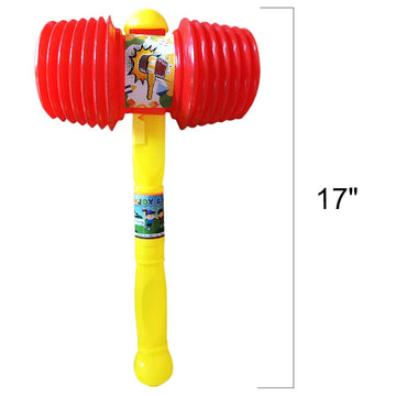 Artcreativity Giant Squeaky Hammer, Jumbo 17 Inch Kids’ Squeaking Hammer Pounding Toy, Clown, Carnival, And Circus Birthday Party Favors, Best Gift For Boys And Girls Ages 3 Plus