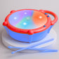 Storio Flash Drum Toy For Kids With 2 Mallets | Battery Operated Musical Learning With 3D Lights & Sounds | Educational Toy For 