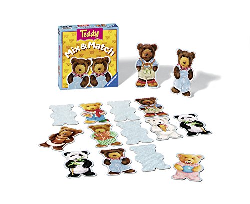 Ravensburger Teddy Mix & Match - Interactive Childrens Game | Quick Play | Ideal for Age 2 and Up | Classic Family Fun | Qualit