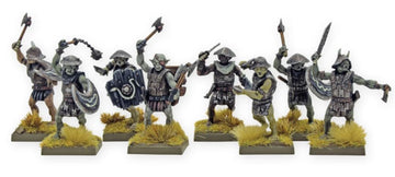 Warlord Games Orc Warband - 28mm Plastic Miniatures, Detailed Green & Brown Figures for Tabletop Wargaming, Model 692010002