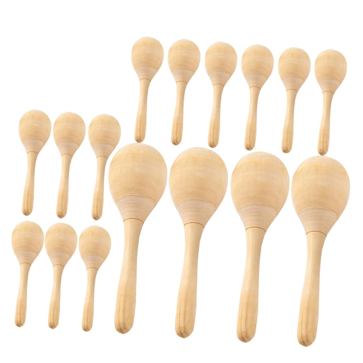 Excluzo 12Pcs Wooden Maraca Musical Toys For Toddlers Kids Educational Toys Educational Toys For Toddlers Kids Maracas Wood Drum