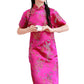 Girls Chinese Qipao Dress Dragon Pattern Short Sleeve Cheongsam Costume for Birthday Party Wedding (US, Age, 4 Years, 5 Years, R