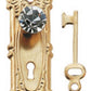 Dollhouse Miniature Crystal Opryland Doorknob w/Plate & Key by Houseworks