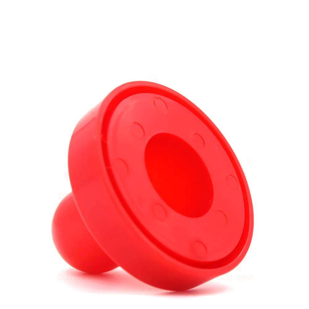 Cchude 2 Pcs Red Air Hockey Pushers And Air Hockey Pucks Great Goal Handles Paddles Replacement Accessories For Game Tables
