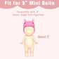 1 Set of Clothes for Sonny Angel  Pink Bikini Skirt Series Fit for 3 Inch Minifigures Collectible Dolls  Cute Accessories Display and Decoration Gift for mature-themed Collectors