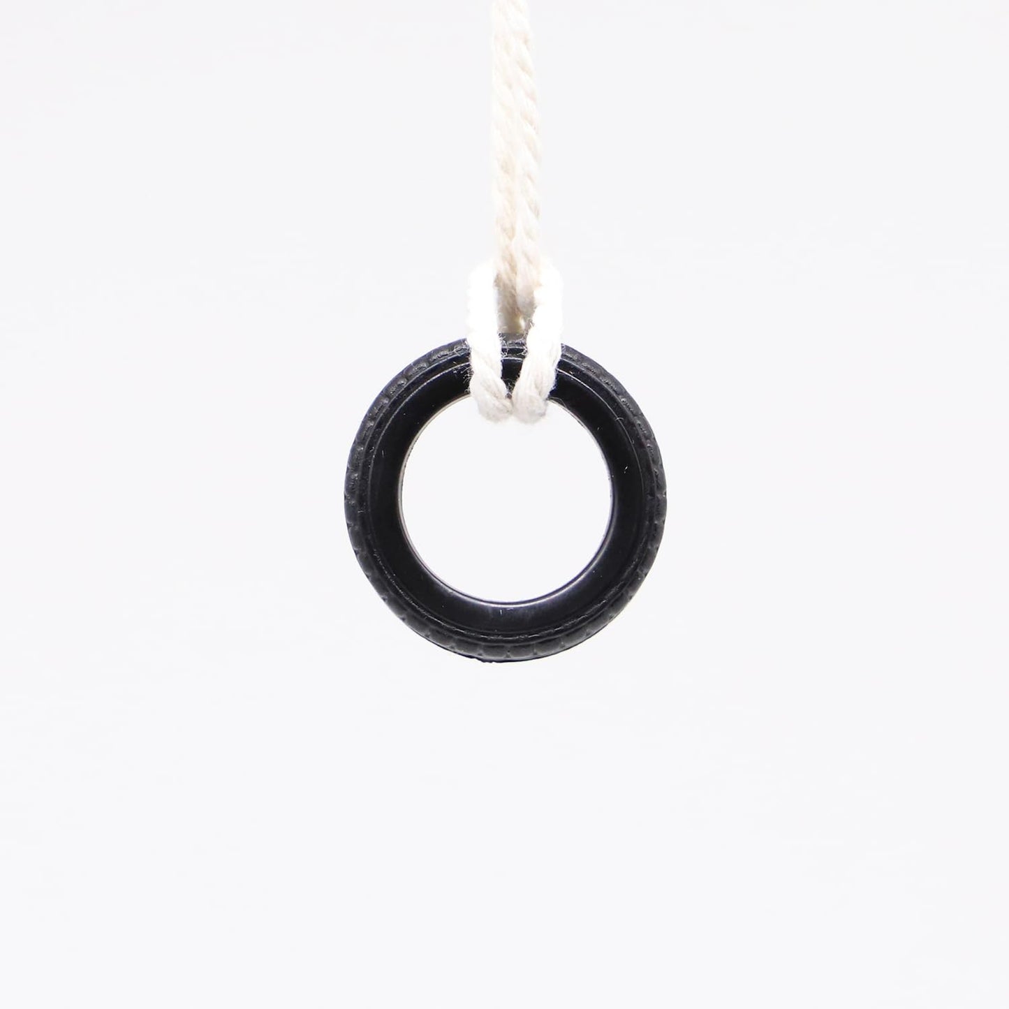 Dollhouse Miniature Tire Swing, Tiny Tire Swing 1 1/8 , With Twine Hanger, For Fairy Garden, Terrarium, Miniature Garden, Or Dol