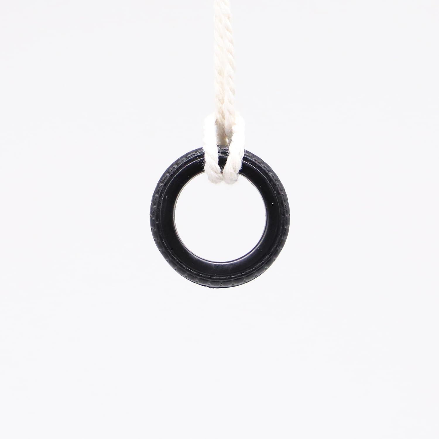 Dollhouse Miniature Tire Swing, Tiny Tire Swing 1 1/8 , With Twine Hanger, For Fairy Garden, Terrarium, Miniature Garden, Or Dol