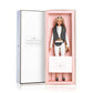 XIANXIAN APRES Fashion Doll, 11.5 Inch Poseable Supermodel Doll with Long Light Brown Hair, Gray Vest and White Fashion Outfit, 