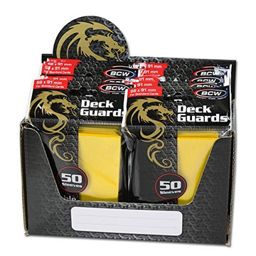 1000 Premium Yellow Double Matte Deck Guard Sleeves