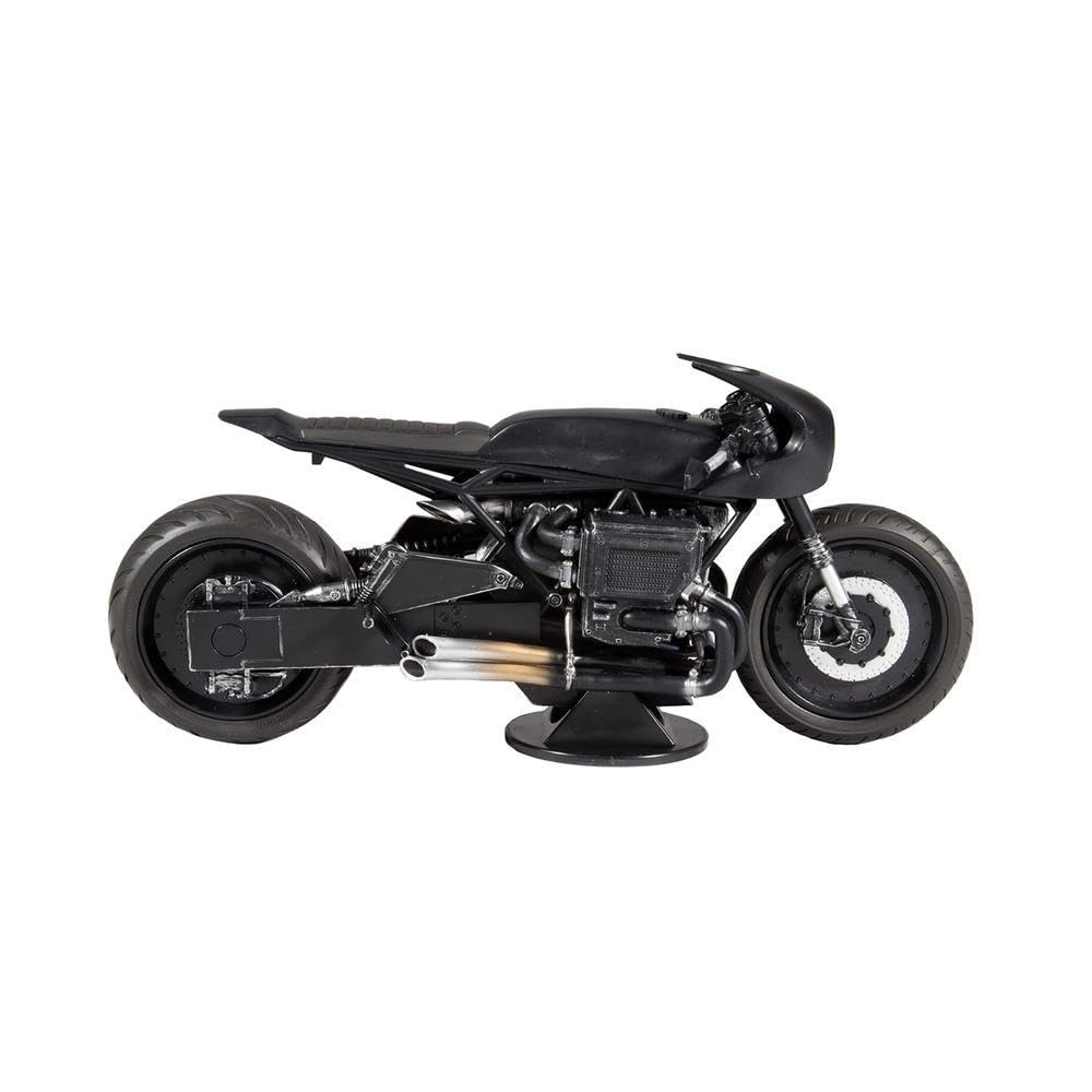 McFarlane Toys DC Batcycle Action Vehicle - Standard Size, Multicolor, Model 15713, Plastic Material