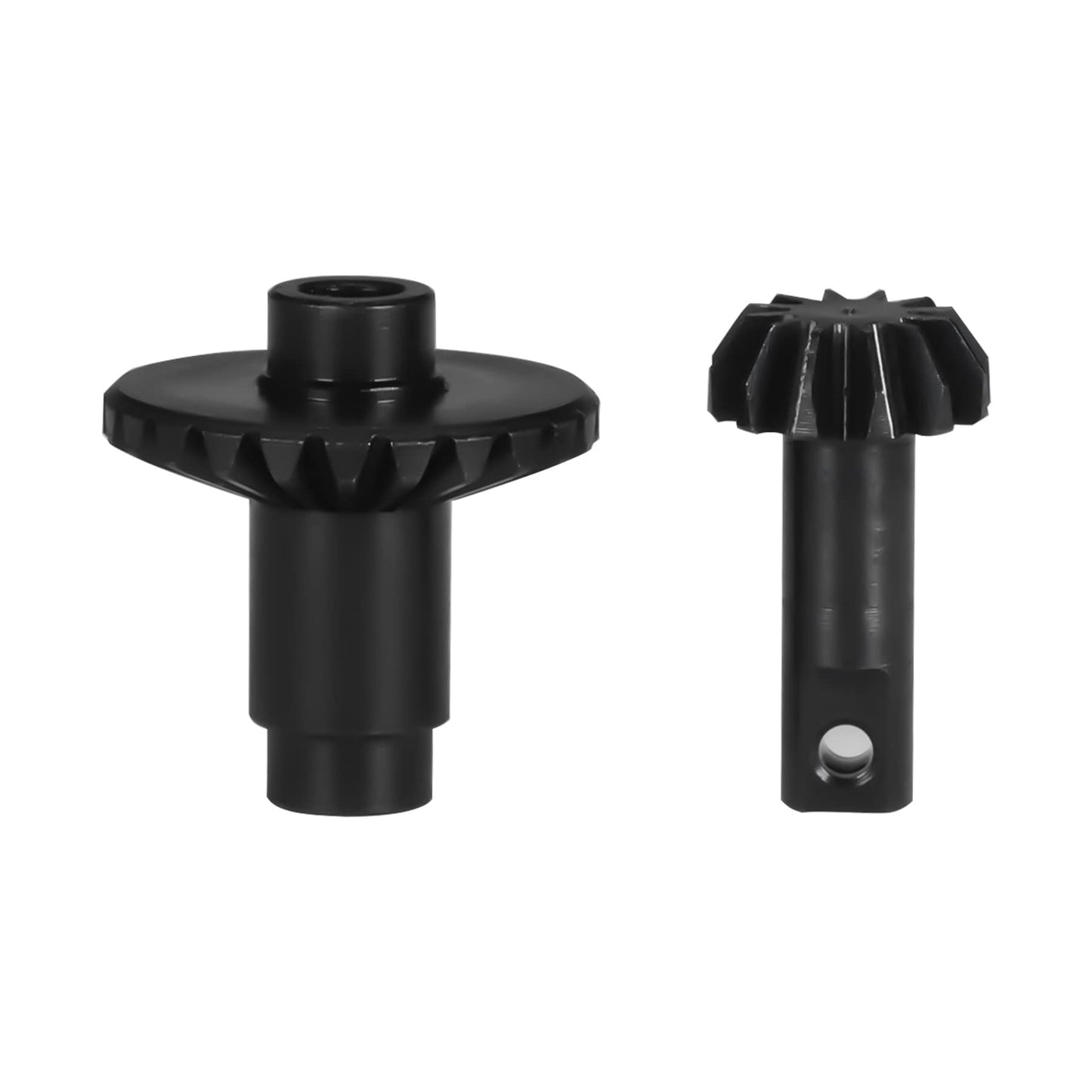 TRX4M Gear 4pcs 24/12T Steel Machined 1/18 RC Crawler Ring Gear Pinion Gear 24/12T Axle Differential Helical Gears for 1/18 RC C