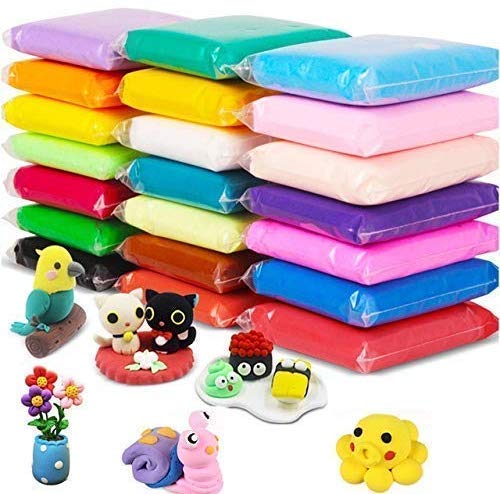 Indusseller_Fancy Air Dry Soft Playing Clay For Children Non Toxic Modelling For Kids Creative Art Crafts, Gifts For Kids Multi 