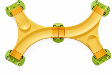 HABA Kullerbu Swing Switch Rails - Two Curved Switch Tracks for Kullerbu Balls and Vehicles