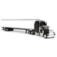Spec Cast 1/64 Black Peterbilt 379 With Sleeper And 53' Trailer With Single Rear Door 32979