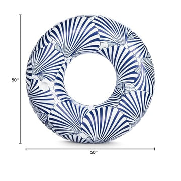 Funboy Giant Inflatable Seashells Tube Float, Luxury Raft For Summer Pool Parties And Entertainment