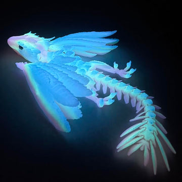 Sgyysg Feathered Wyvern Dragon - 3D Printed Articulated Dragon With Wings, Fidget Toy, Desktop Pet - Indulge In The Enchanting R