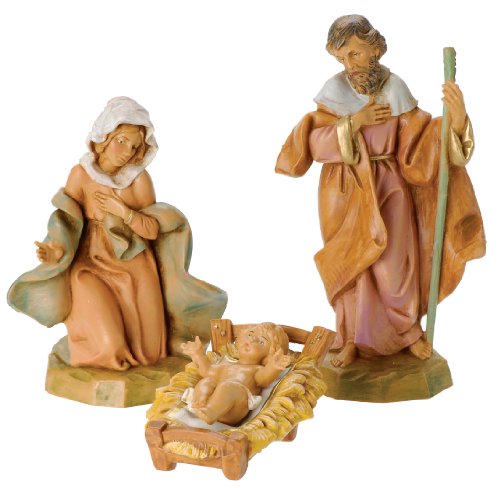 Fontanini By Roman Classic Holy Family Nativity Set, 3-Piece, 5-Inch Each