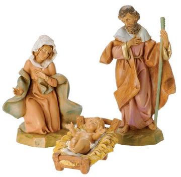 Fontanini By Roman Classic Holy Family Nativity Set, 3-Piece, 5-Inch Each