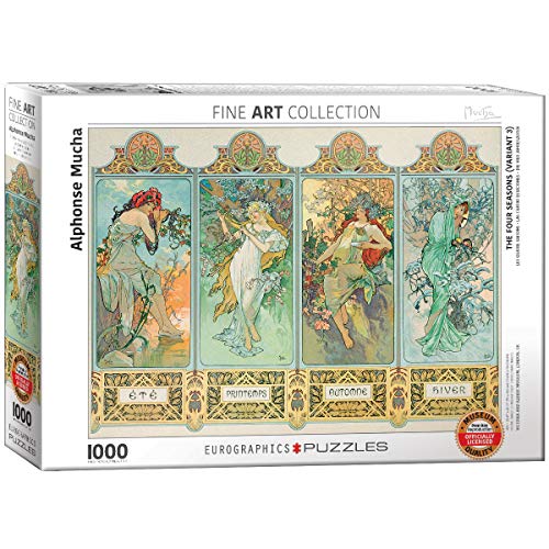 Eurographics Four Seasons By Alphonse Maria Mucha (1000 Piece) Puzzle