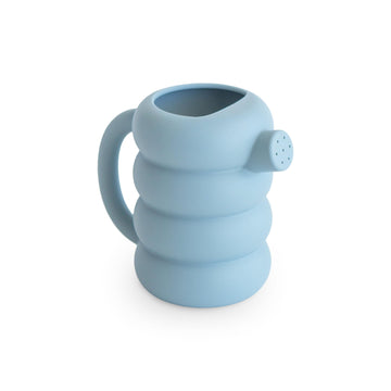 mushie Silicone Watering Can | | Bath and Outdoor Play for Toddlers 10 Months+ (French Blue)