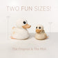 Hevea Kawan Mini Rubber Duck - 100% Natural Rubber Baby Bath Toy - Eco Friendly, Perfect For Playing, Teething, And Bathing - Mold Free Bath Toys - Sand
