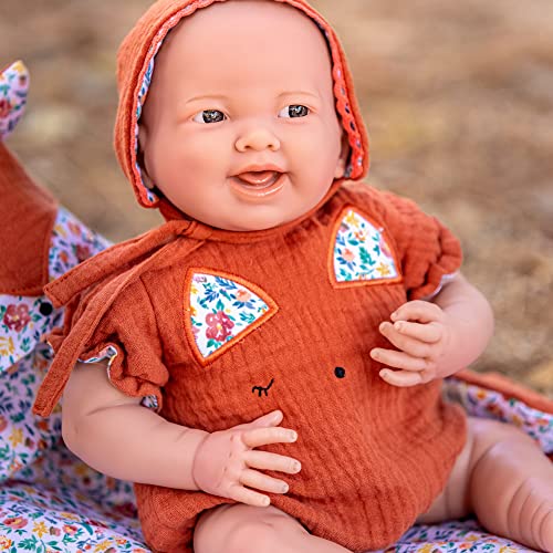 Jc Toys - La Newborn Nature Collection| 15.5'' Soft Body Baby Doll And Accessories | Designed By Berenguer Made In Spain | Ages