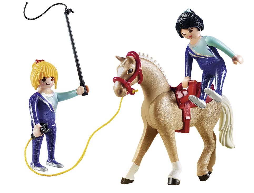 Playmobil Vaulting Horse Building Set - Plastic, White, Model 6933