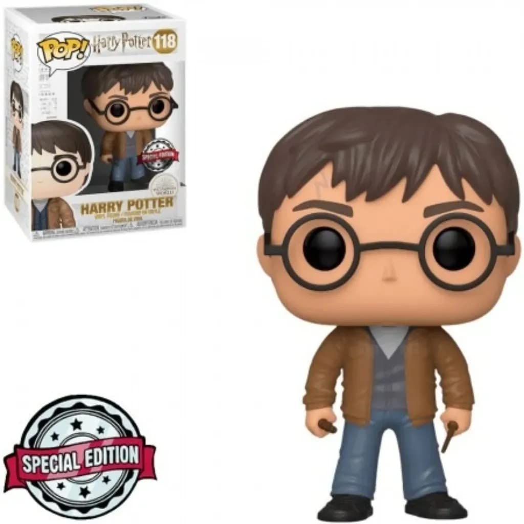 Funko Pop Harry Potter - Harry with Two Wands Vinyl Figure - Multicolor - Exclusive Model FU47345
