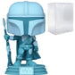 POP Star Wars: The Mandalorian - Mandalorian (Din Djarrin) Hologram Glow-in-The-Dark limited availability Funko Vinyl Figure (Bundled with Compatible Box Protector Case)
