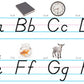 North Star Teacher Resources Modern Manuscript Alphabet Lines Bulletin Board Set - Large, Black, Paper (Model NST9010)