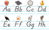 North Star Teacher Resources Modern Manuscript Alphabet Lines Bulletin Board Set - Large, Black, Paper (Model NST9010)