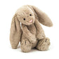 Jellycat Bashful Beige Bunny Stuffed Animal, Medium 12 Inches - Rabbit And Bunny Plush Toy - Classic Children'S Gift
