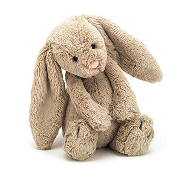 Jellycat Bashful Beige Bunny Stuffed Animal, Medium 12 Inches - Rabbit And Bunny Plush Toy - Classic Children'S Gift