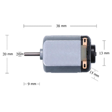 Topoox 6 Pack DC 1.5-3V 15000RPM Mini Electric Motor for DIY Toys  Science Experiments