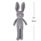 Moni'S Choice Easter Baby Stuffed Animal Bunny Rabbit Handmade Plush Easter Stuffed Animal Knitted Doll Baby Sleep Toy Newborn Gift Handmade(Grey)