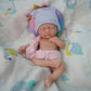 Mire & Mire Reborn Baby Doll - 7 Inch Girl Mini Silicone Realistic Newborn Baby Doll, Non-Vinyl Doll, Washable Reality Doll Baby