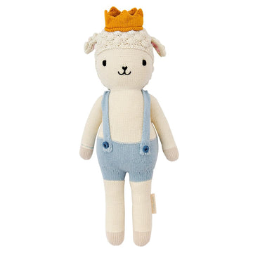 Cuddle + Kind Sebastian The Lamb Little 13'' Hand-Knit Doll - 1 Doll = 10 Meals, Fair Trade, Heirloom Quality, Handcrafted In Pe
