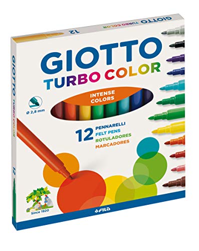 Estuche 12 Rotuladores Giotto Turbocolor