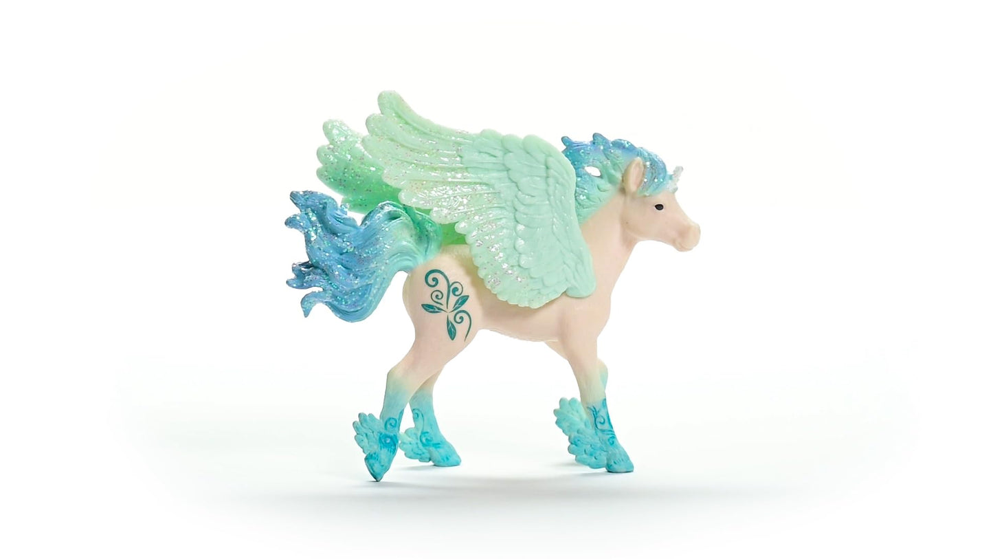 Schleich Bayala New 2024 Bayala Fantasy Stormy Unicorn Toy Foal