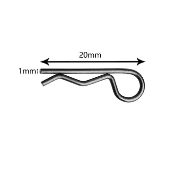 AllinRC 50PCS RC Clips RC Body Clips with Pull Tabs for All 1/16 1/18 Traxxas Axial Redcat Tamiya Team Associated RC Car Shell (