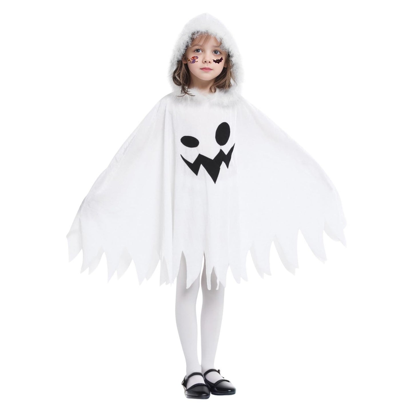 Eozy White Ghost Costume Kids Girls Halloween Scary Cosplay Fancy Dress 4 Years