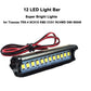 HeyMi RC 12 LED Light Bar Roof Lamp Super Bright Lights for Traxxas TRX-4 SCX10 KM2 CC01 RC4WD D90 90048 RC Crawler 55mm /2.16 i