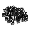 Handy Basics 100 Pack Standard Game Dice 16mm (Black)
