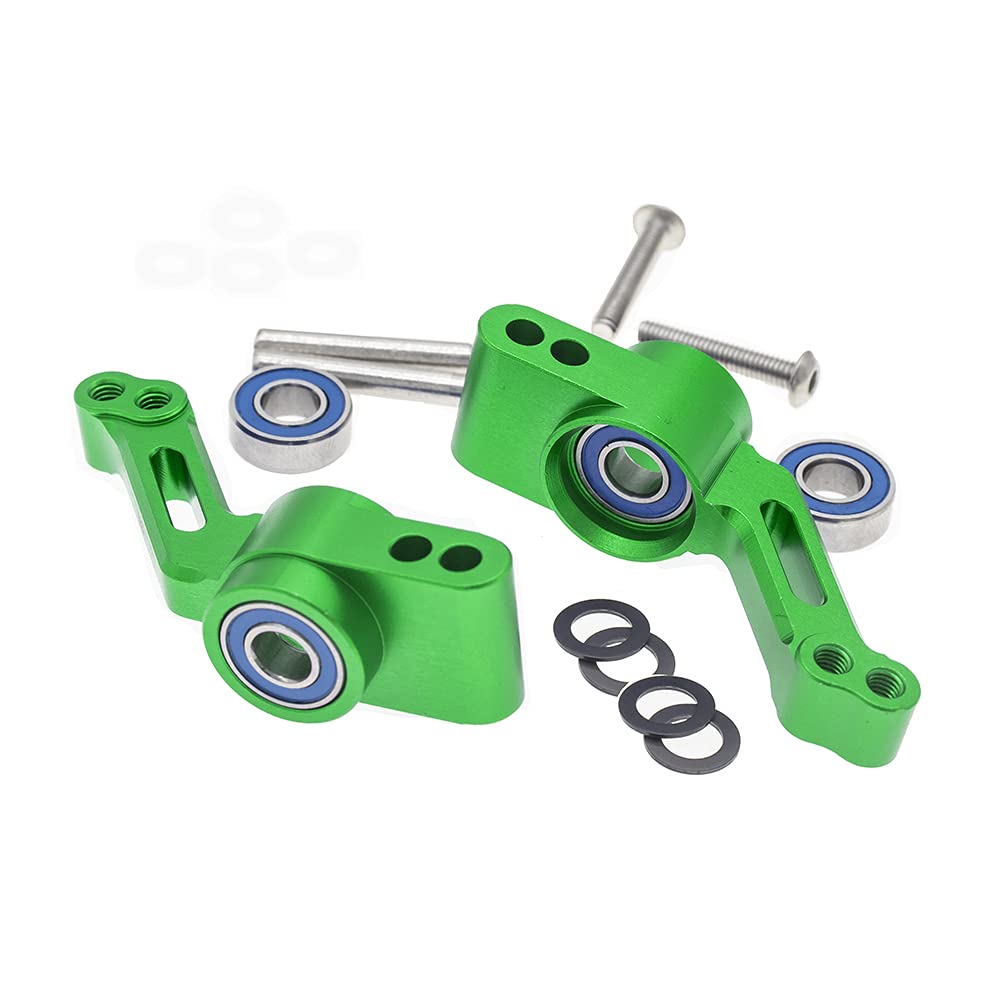 CODA RACING RC Alloy Rear Stub Axle Carriers for Traxxas 1/10 Rustler 4X4, Stampede 4X4, Slash 4X4 4WD-Replaces Part 1952(Pair)